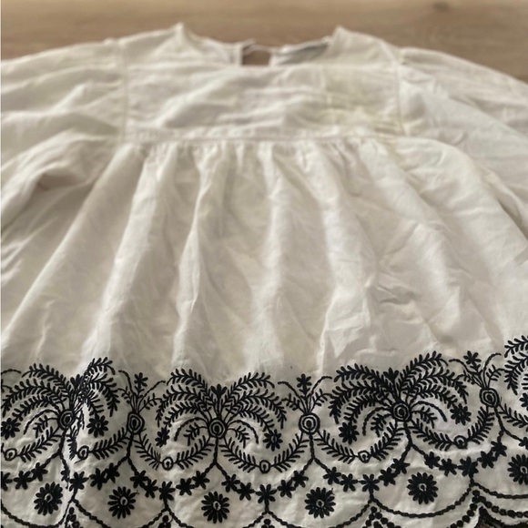 ZARA EMBROIDERED BOHO TOP SMALL - Picture 4 of 6
